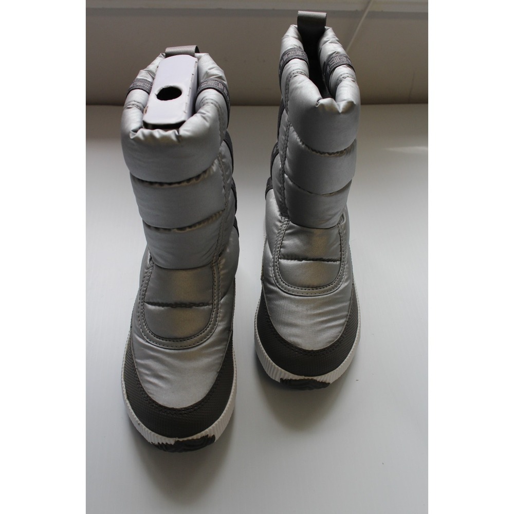 Sorel Women Out 'N About Puffy Mid Waterproof Boot Pure Silver Size 9.5 M NEW! - Picture 8 of 14